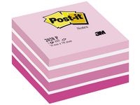 Notes POST-IT Kub 76x76mm rosa/vit