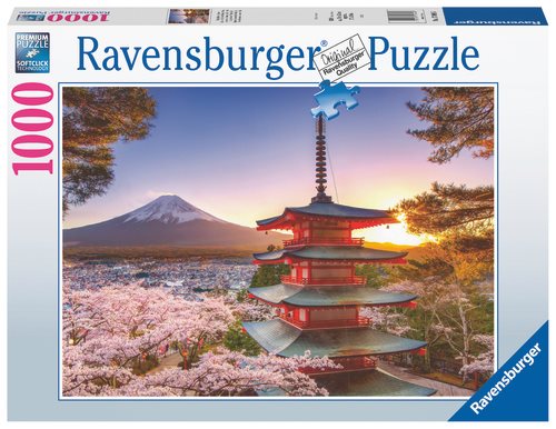 Mount Fuji Cherry Blossom View 1000 bitars pussel - Ravensburger