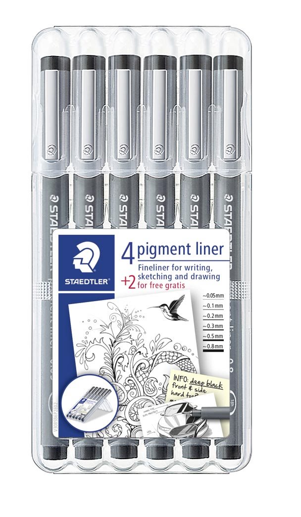 Fineliner pigment liner ass svart (6)