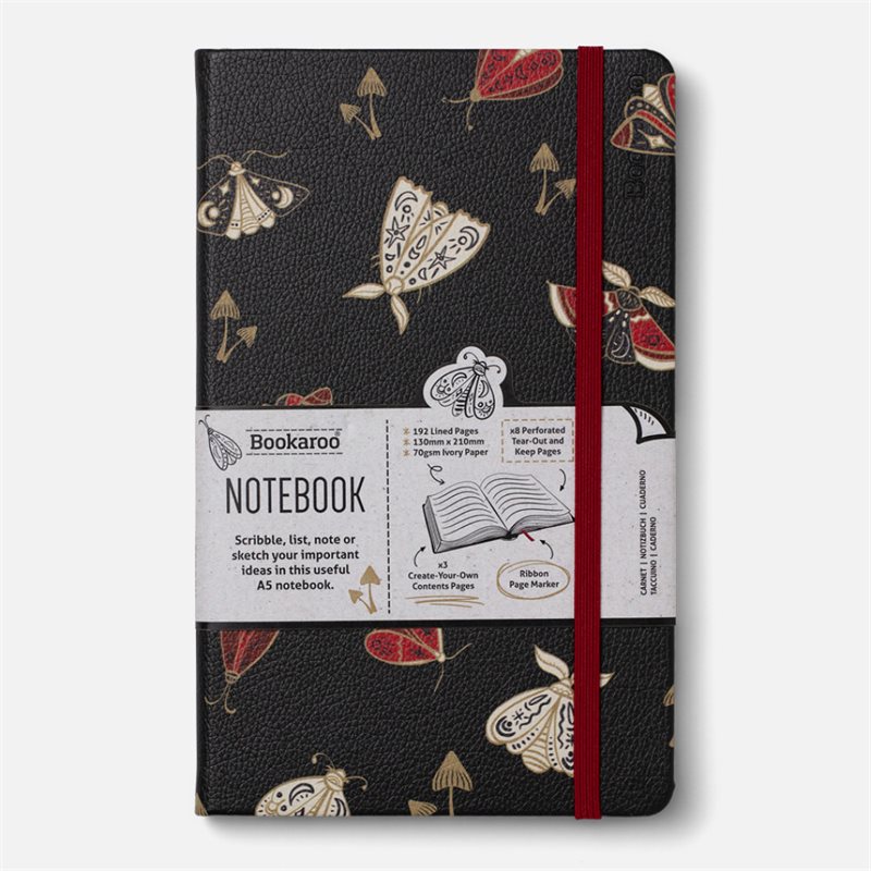 Bookaroo A5 Journal - Moths