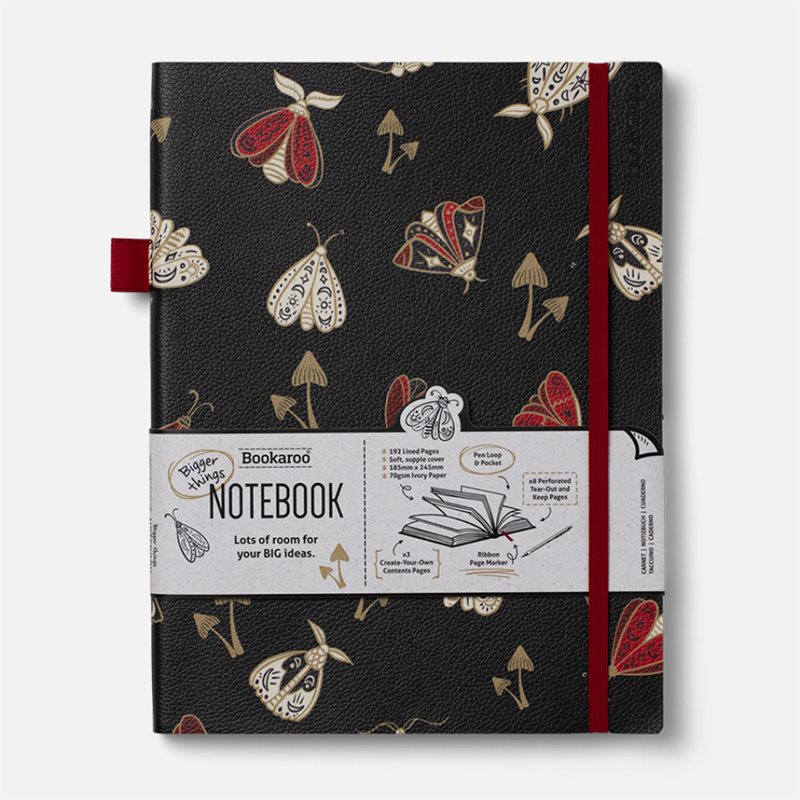 Bookaroo Bigger Things Notebook - Moths