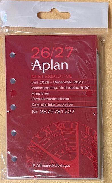 Systemkalender Mini Executive refill Almanacksförlaget