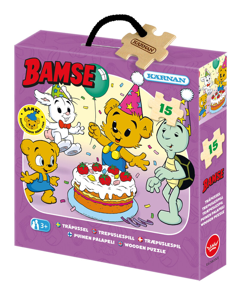 Träpussel Bamse Jubileum 15 bitar
