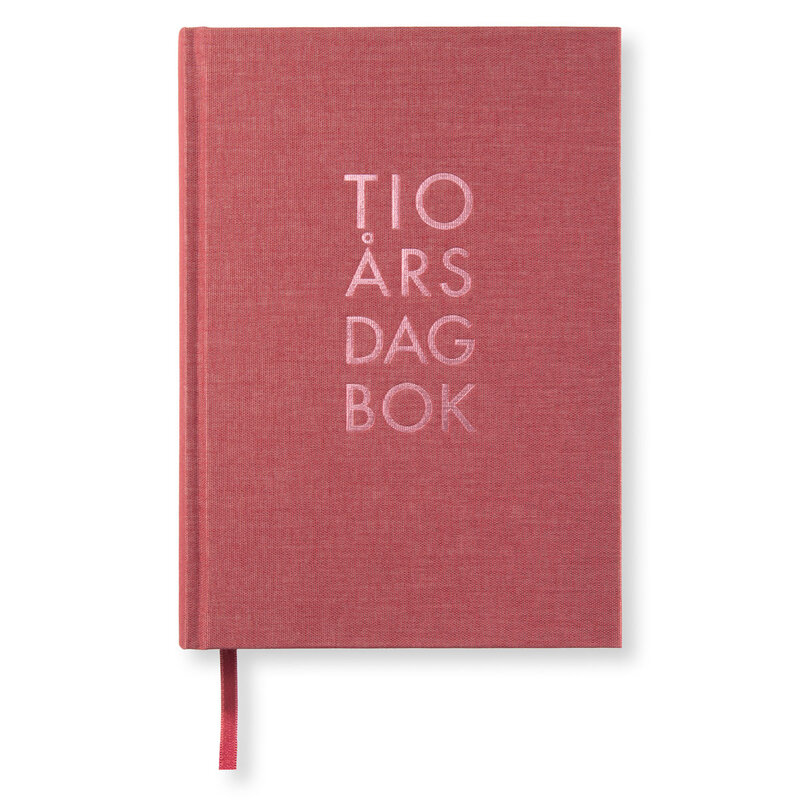 PaperStyle 10-årsdagbok A5 Red twist