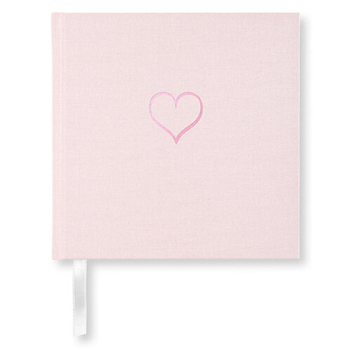 Blank Book Paperstyle Heart Dusty rose