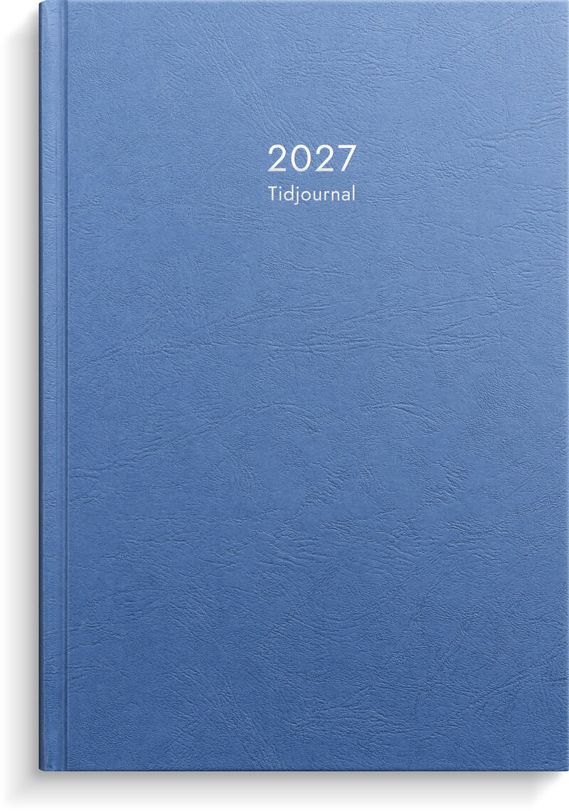 Tidjournal 2027 blå kartong