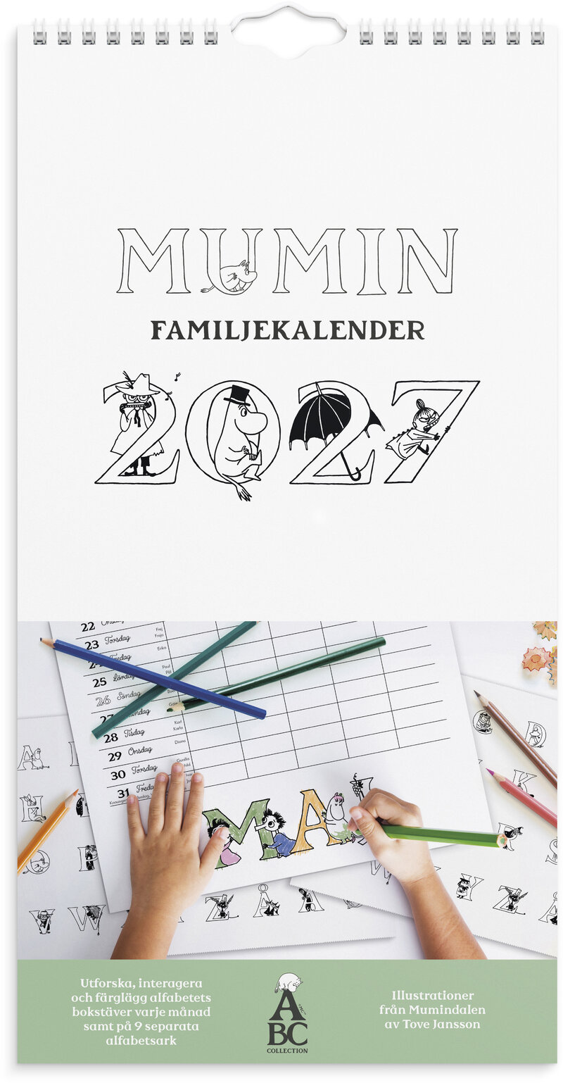 Familjekalender 2027 Mumin