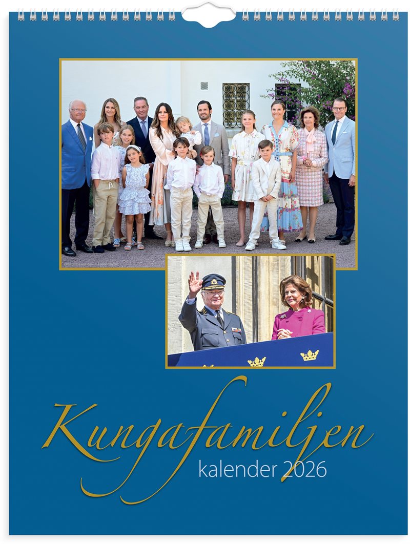 Väggkalender 2026 Kungafamiljen