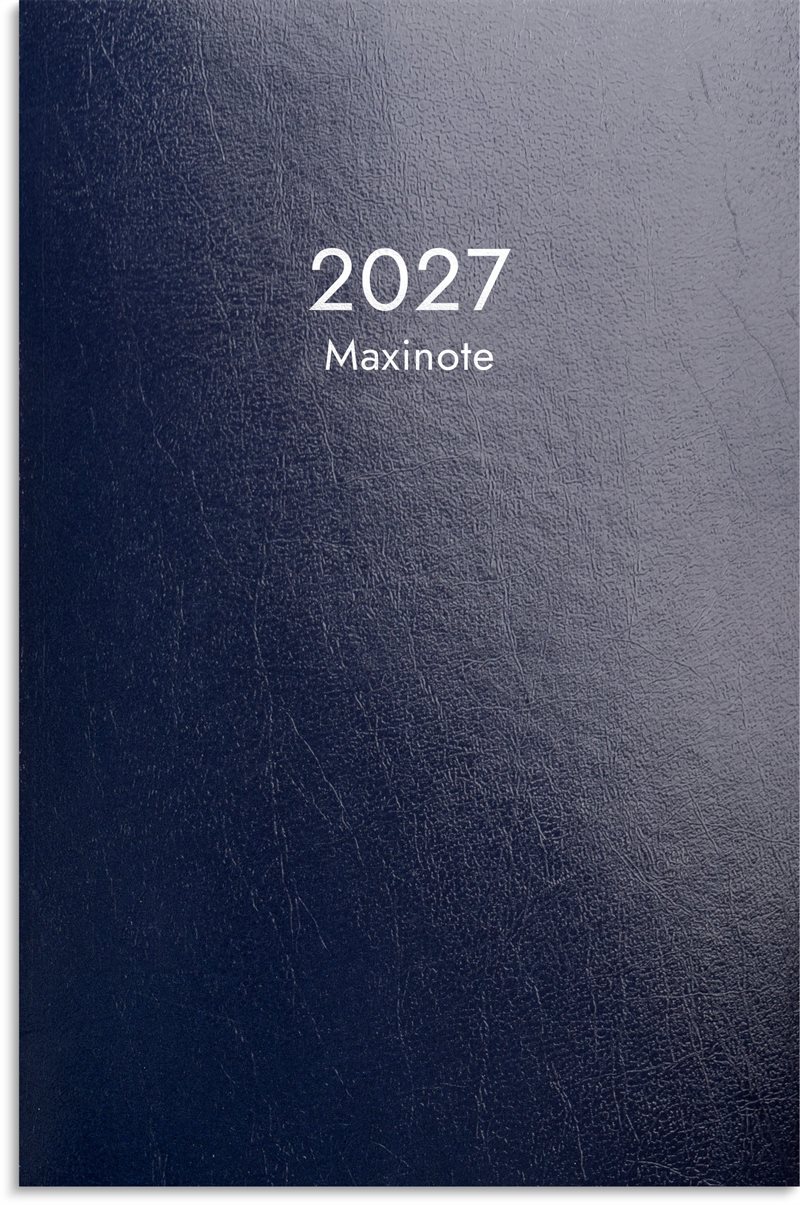 Kalender Maxinote 2027 blå kartong
