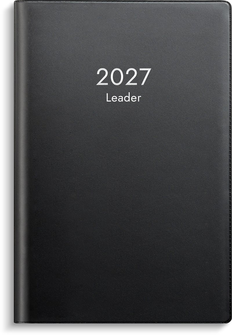 Kalender 2027 Leader svart plast
