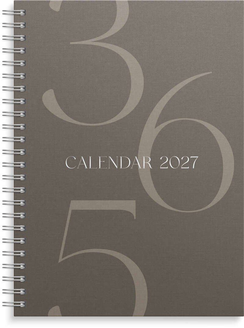 Kalender 2027 Business A5 Story brun