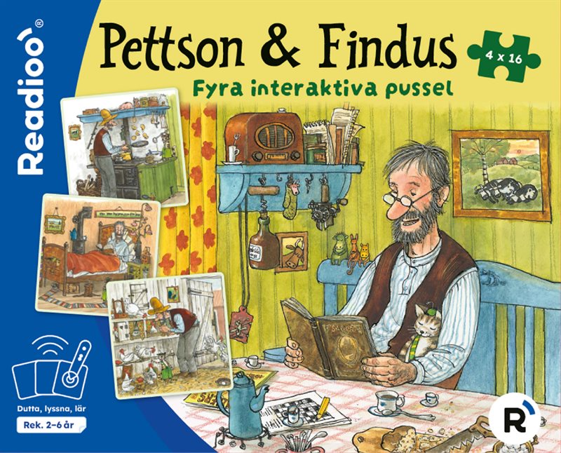 Pettson & Findus: Fyra interaktiva pussel — Readioo