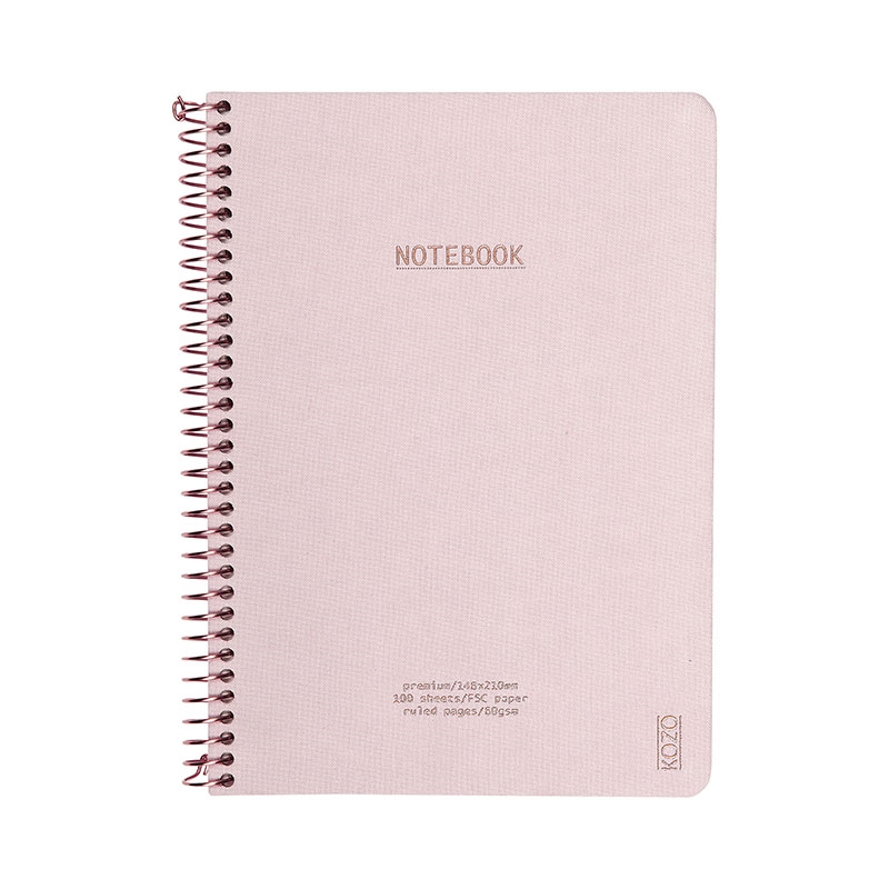 KOZO Notebook A5 Prem, D.Pink