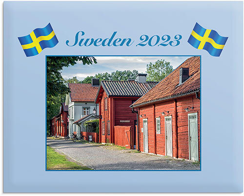 Väggkalender 2023 Sweden med kuvert