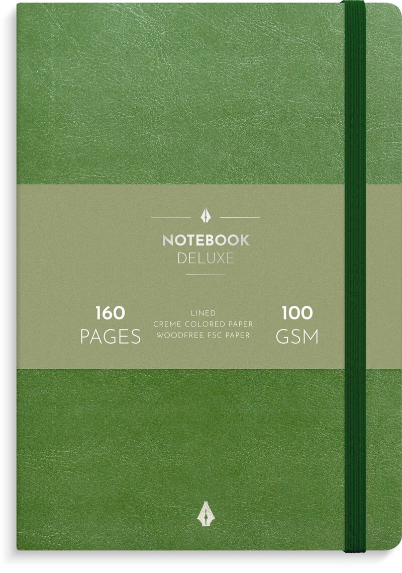 Notebook Deluxe A5 green