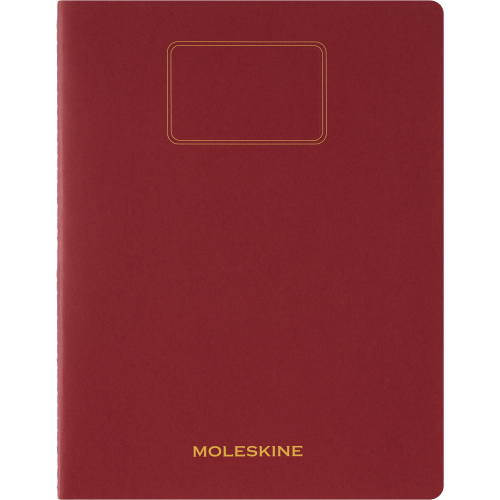 Moleskine Student Cahier XXL olinjerad röd