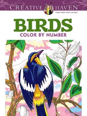 Creative haven birds color by number coloring book