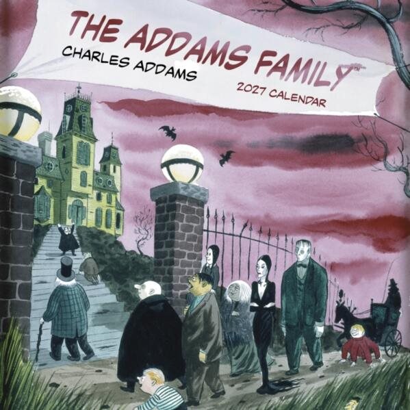 Charles Addams: The Addams Family : 2027 Wall Calendar