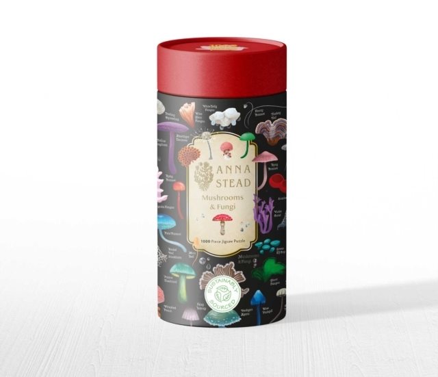 Cylinder Jigsaw Puzzle Anna Stead: Mushrooms & Fungi 1000-pieces