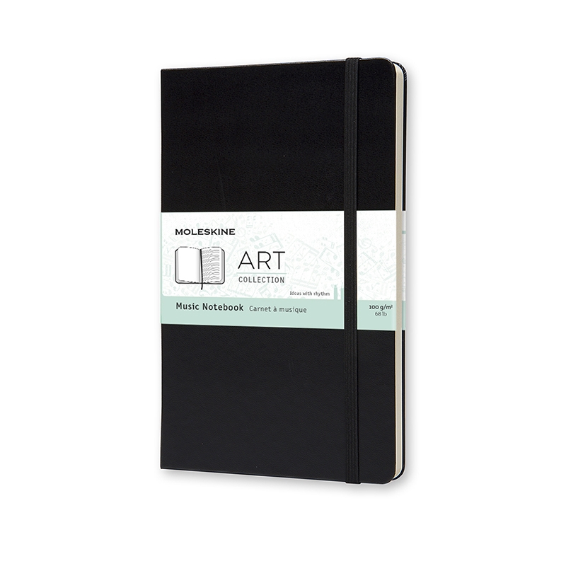 Art, Music Notebook, L, Black