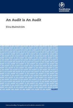 An Audit is An Audit