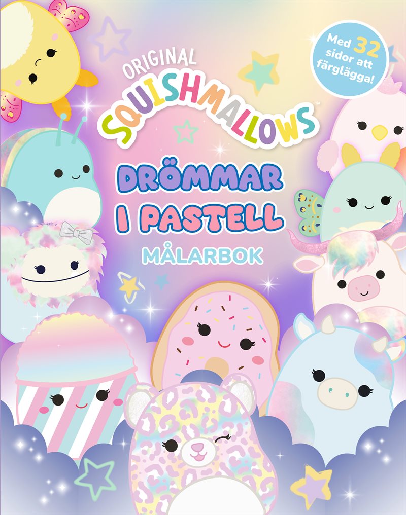 Squishmallows. Drömmar i pastell målarbok