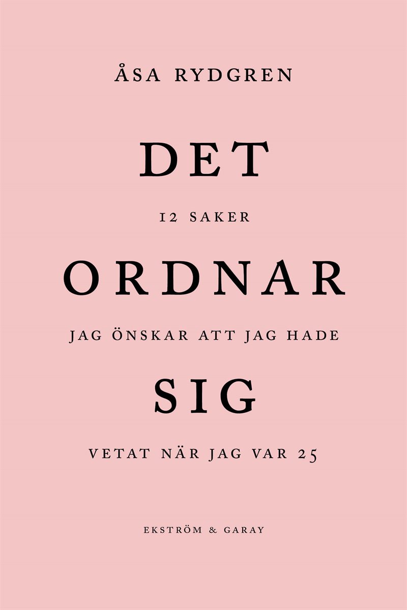 Det ordnar sig