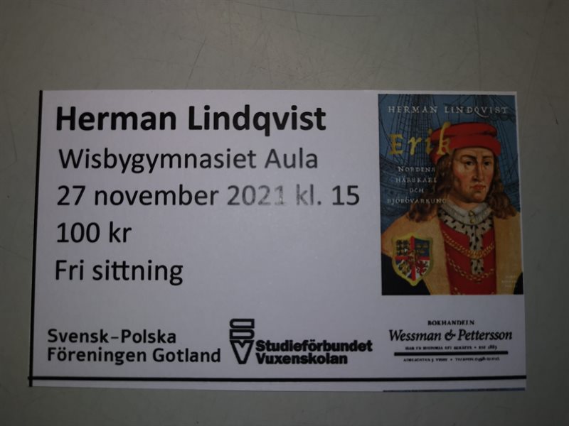 Biljett Herman Lindqvist