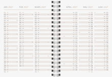 Elevkalender A6 Black FSC Almanacksförlaget