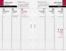 Systemkalender - Aplan Pocket Executive refill 18 mån FSC