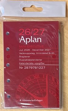 Systemkalender - Aplan Mini Executive refill 18 mån FSC