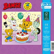 Träpussel Bamse Jubileum 15 bitar