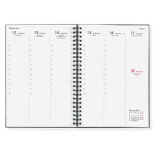Skolkalender Paperstyle A5 2023-24 Newport vecka /uppslag Dotted Transparent Black
