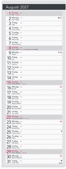 Liten Bordskalender Elegant 2027