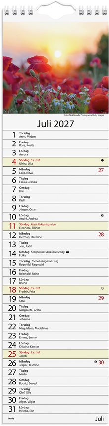 Väggkalender 2027 Lilla Hemkalendern