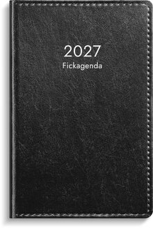 Fickagenda 2027 svart konstläder