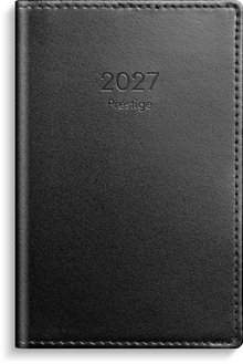Kalender 2027 Prestige svart skinn