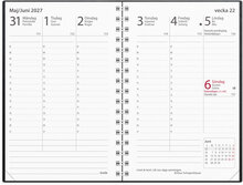 Kalender 2027 Prestige svart plast