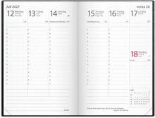 Kalender 2027 Prestige svart konstläder inb