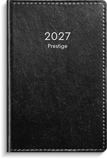 Kalender 2027 Prestige svart konstläder inb