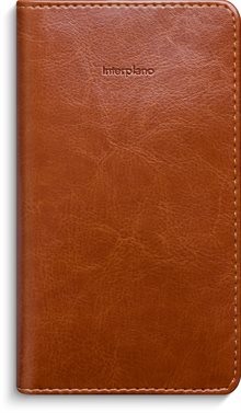 Kalender 2027 Interplano cognac konstläder