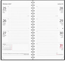 Kalender 2027 Master svart plast